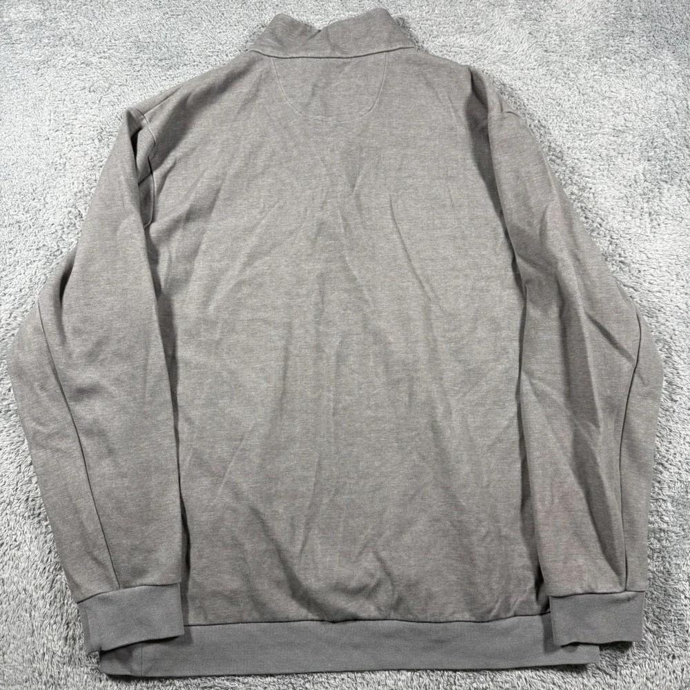 Polo Ralph Lauren Pullover Mens XXL Gray Snap Neck Long Sleeve Sweatshirt